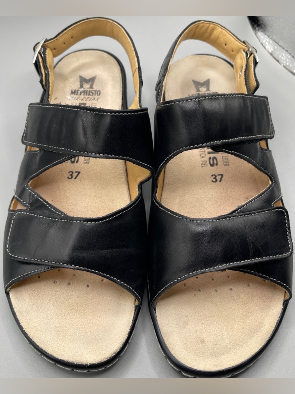 Mephisto MOBILS Getha Sandel in Black size 37 made in Portugal